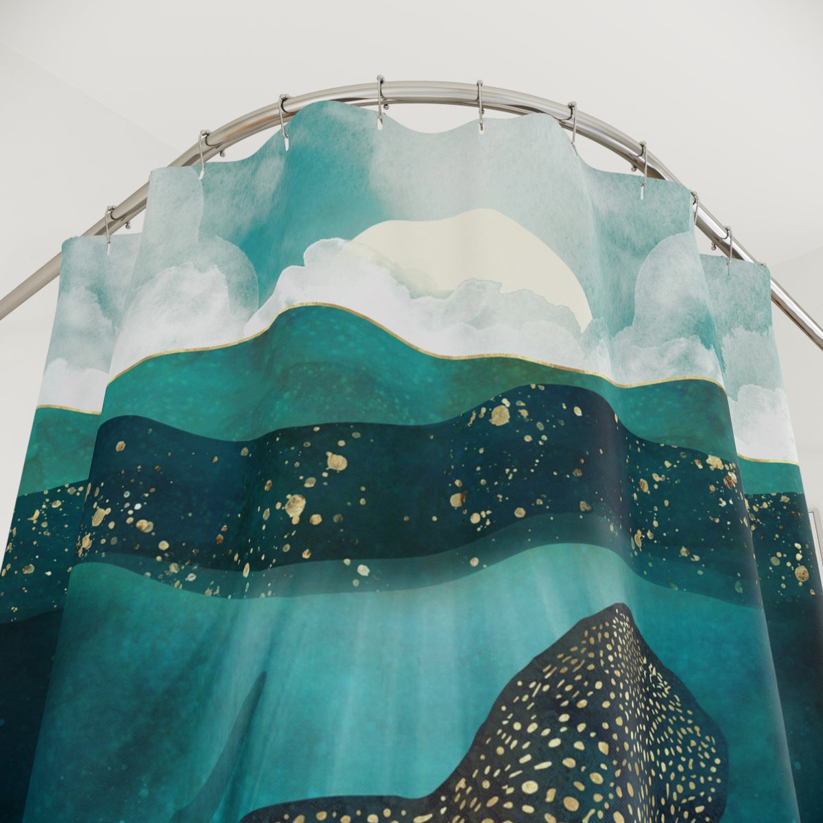 Metallic Whale Shark - Shower Curtain