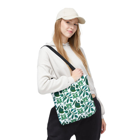 Organic Shapes Botanical Blue and Green - Tote Bag