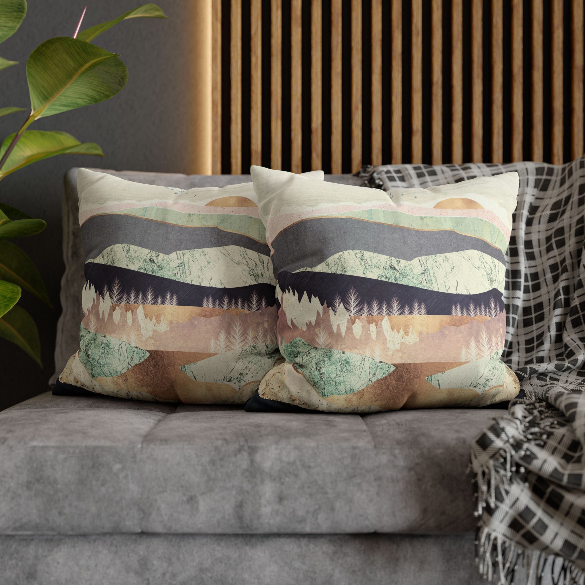 Golden Spring Reflection - Decorative Pillow Cover