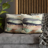 Golden Spring Reflection - Decorative Pillow Cover