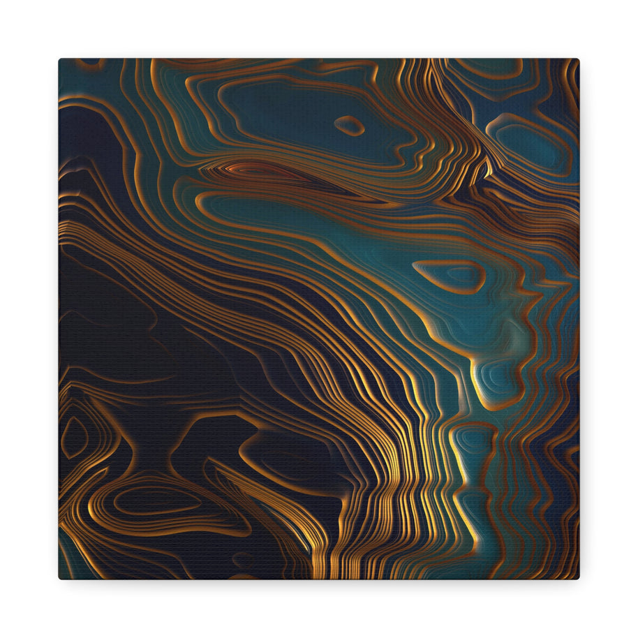 Peacock Ocean Matte Canvas, Stretched, No Frame