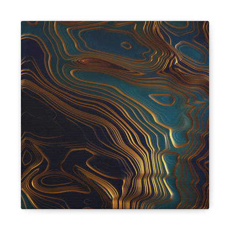 Peacock Ocean Matte Canvas, Stretched, No Frame