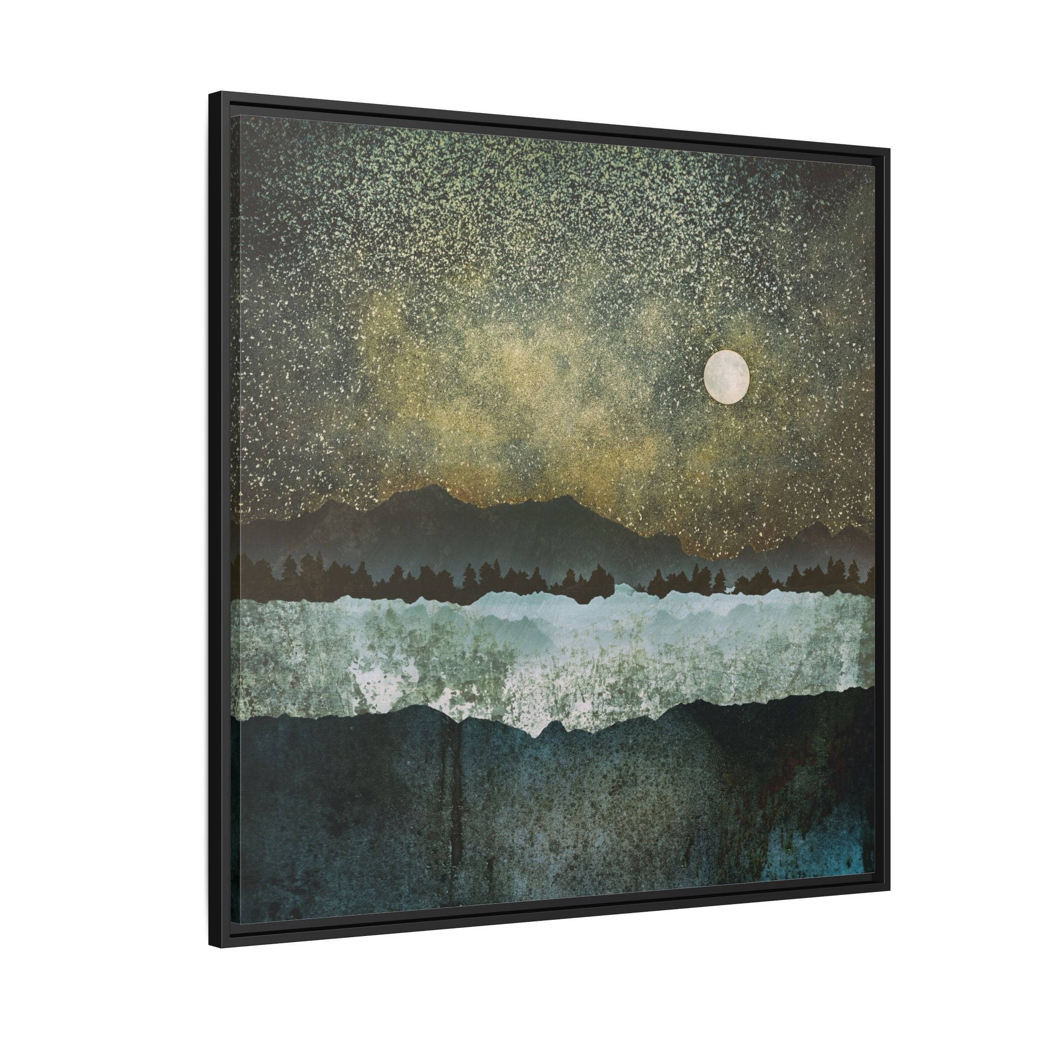 Stars - Matte Canvas, Framed (Multi-color)