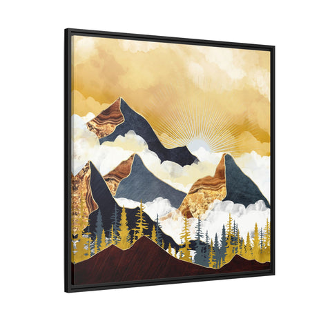Misty Peaks - Matte Canvas, Framed (Multi-color)