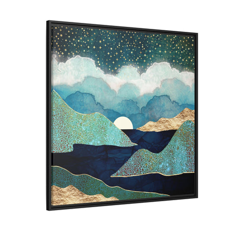 Ocean Clouds - Matte Canvas, Framed (Multi-color)