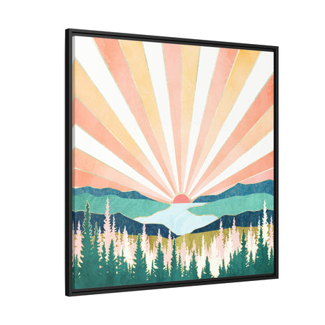Summer Sunset - Matte Canvas, Framed (Multi-color)