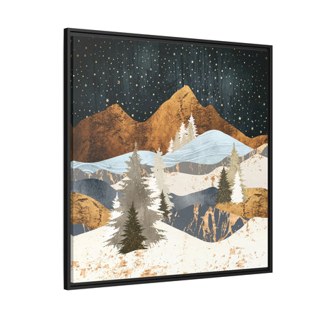 Winter Stars - Matte Canvas, Framed (Multi-color)