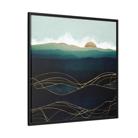 Indigo Waters - Matte Canvas, Framed (Multi-color)