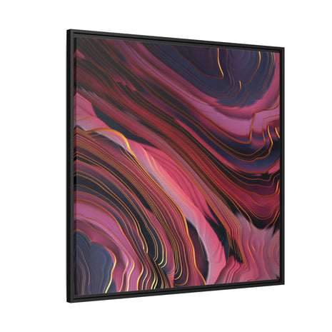 Plum Abstract - Matte Canvas, Framed (Multi-color)