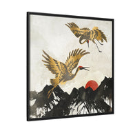 Elegant Flight II - Matte Canvas, Framed (Multi-color)
