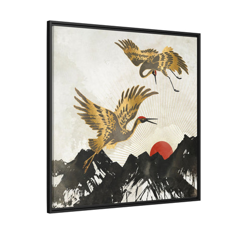 Elegant Flight II - Matte Canvas, Framed (Multi-color)