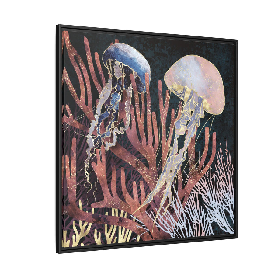 Metallic Coral - Matte Canvas, Framed (Multi-color)