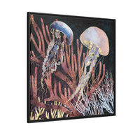 Metallic Coral - Matte Canvas, Framed (Multi-color)