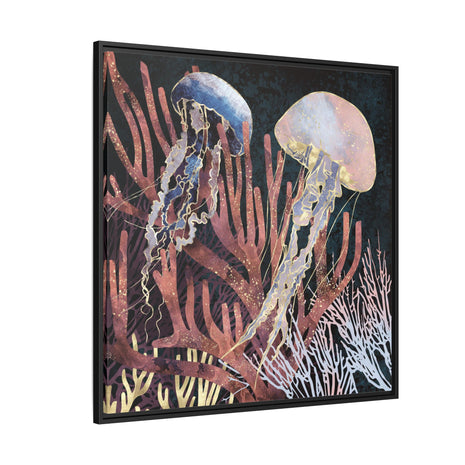 Metallic Coral - Matte Canvas, Framed (Multi-color)