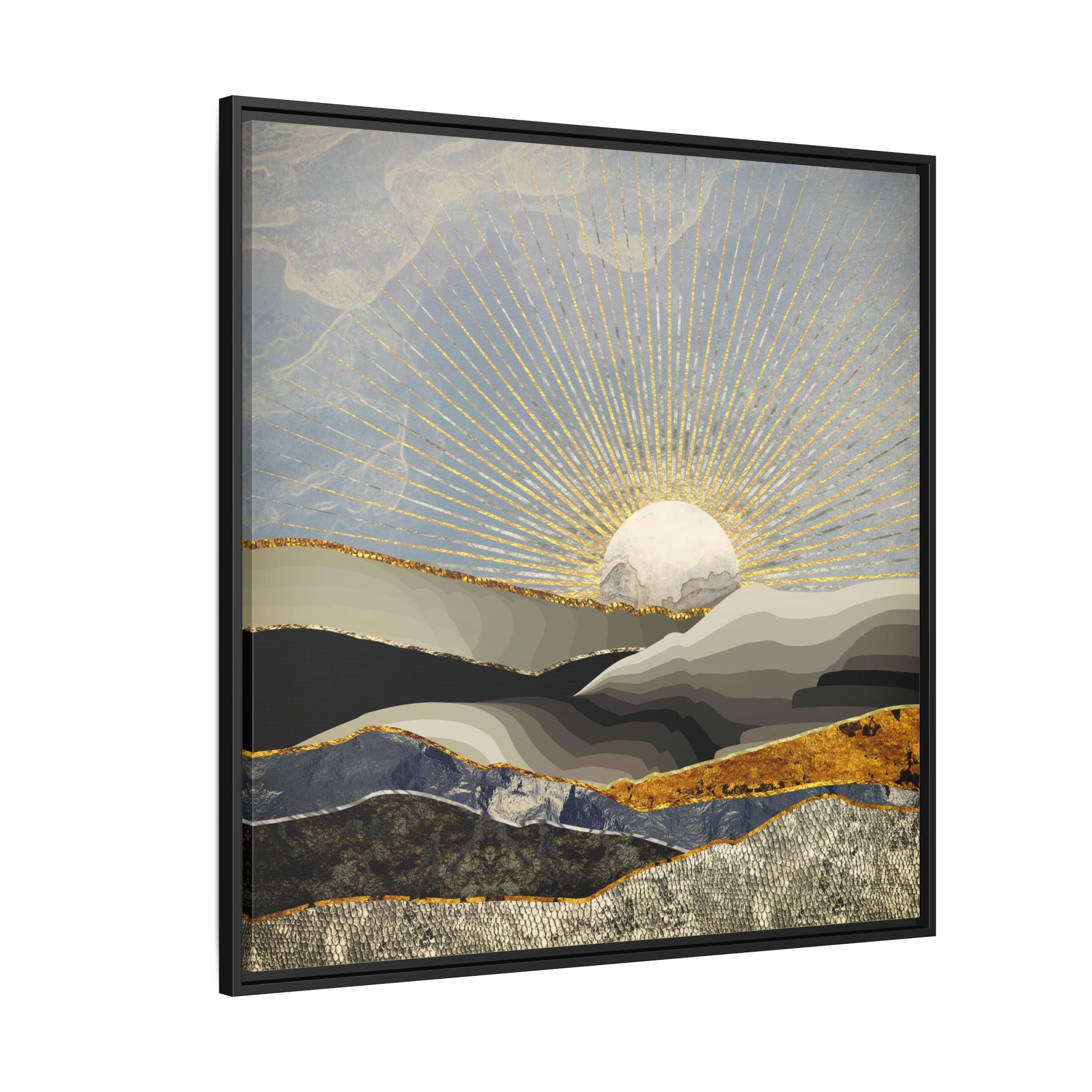 Morning Sun - Matte Canvas, Framed (Multi-color)