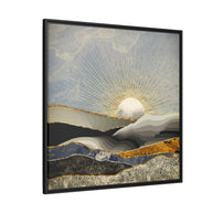 Morning Sun - Matte Canvas, Framed (Multi-color)