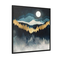 Indigo Night - Matte Canvas, Framed (Multi-color)