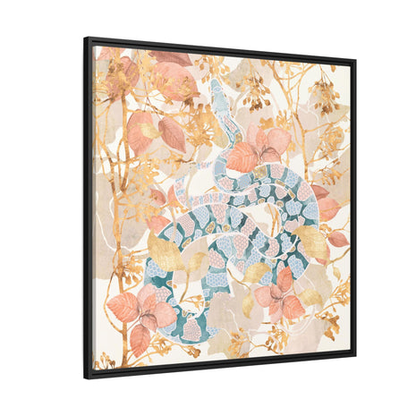 Coral Spring Garden - Matte Canvas, Framed (Multi-color)
