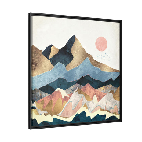 Golden Peaks - Matte Canvas, Framed (Multi-color)