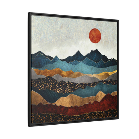 Amber Dusk - Matte Canvas, Framed (Multi-color)