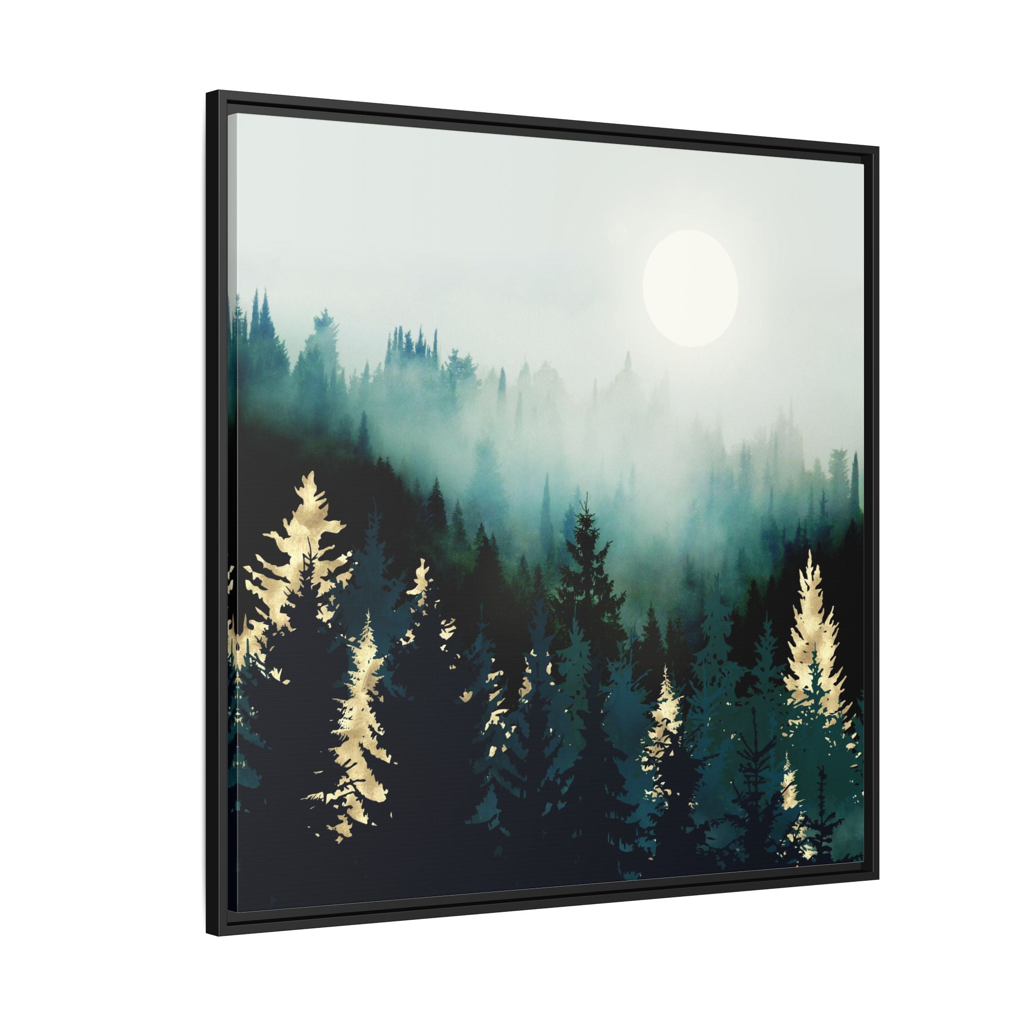 Forest Glow - Matte Canvas, Framed (Multi-color)