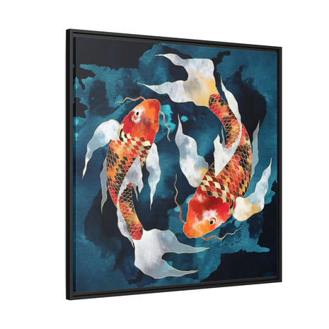 Metallic Koi II - Matte Canvas, Framed (Multi-color)