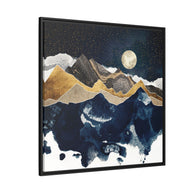 Midnight Winter - Matte Canvas, Framed (Multi-color)