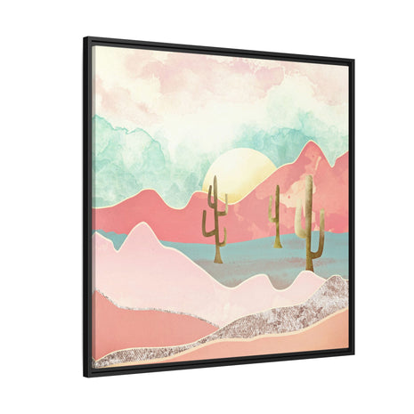 Desert Mountain - Matte Canvas, Framed (Multi-color)