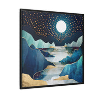 Moon Glow - Matte Canvas, Framed (Multi-color)
