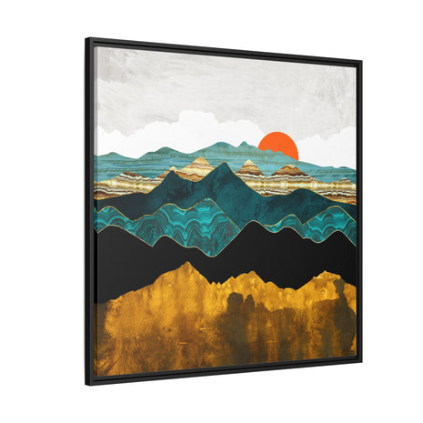 Turquoise Vista - Matte Canvas, Framed (Multi-color)