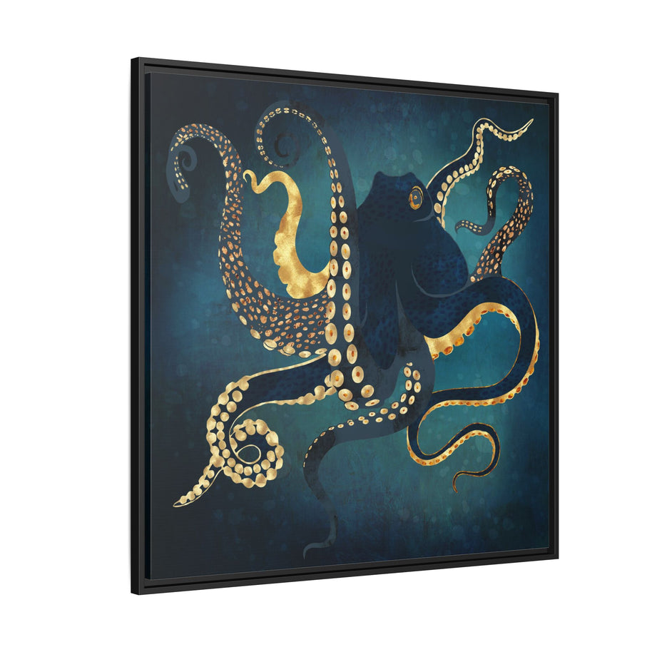 Metallic Octopus IV - Matte Canvas, Framed (Multi-color)