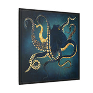 Metallic Octopus IV - Matte Canvas, Framed (Multi-color)