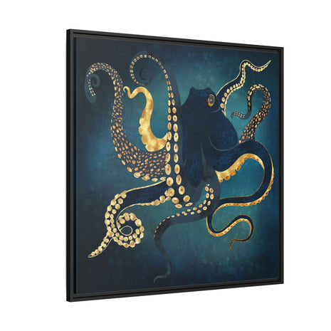 Metallic Octopus IV - Matte Canvas, Framed (Multi-color)