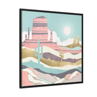 Desert Sun - Matte Canvas, Framed (Multi-color)
