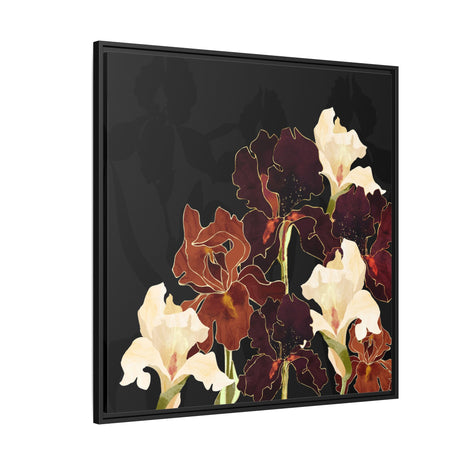 Autumn Iris - Matte Canvas, Framed (Multi-color)