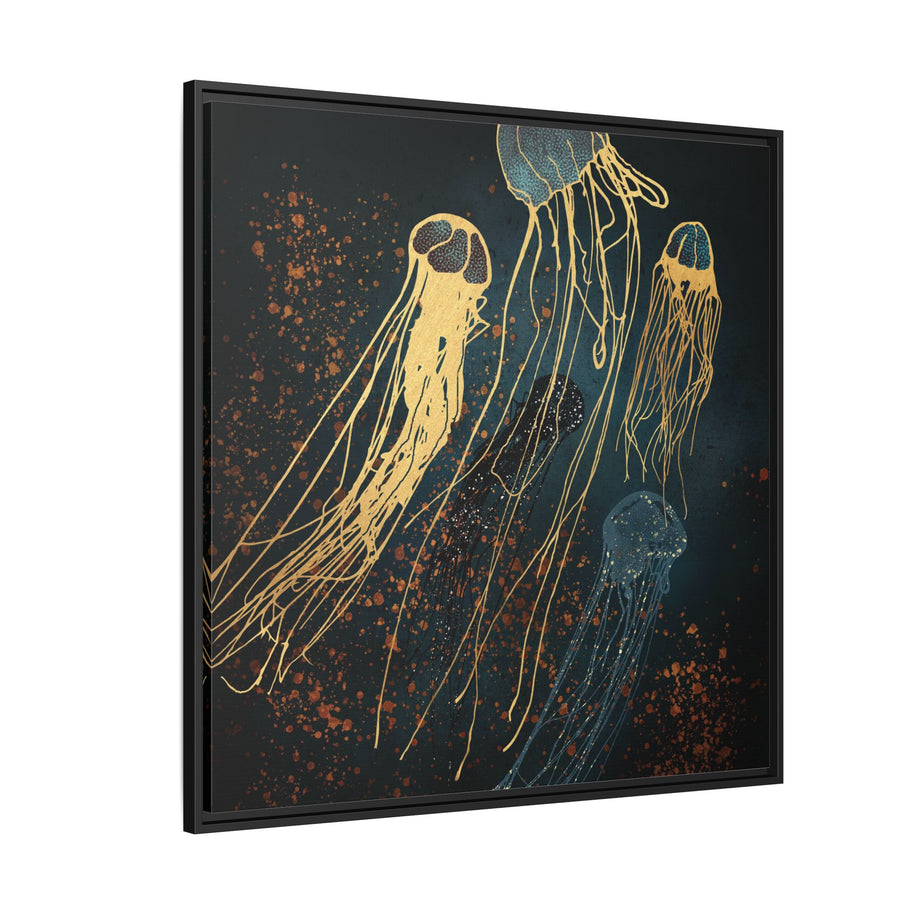 Metallic Jellyfish - Matte Canvas, Framed (Multi-color)