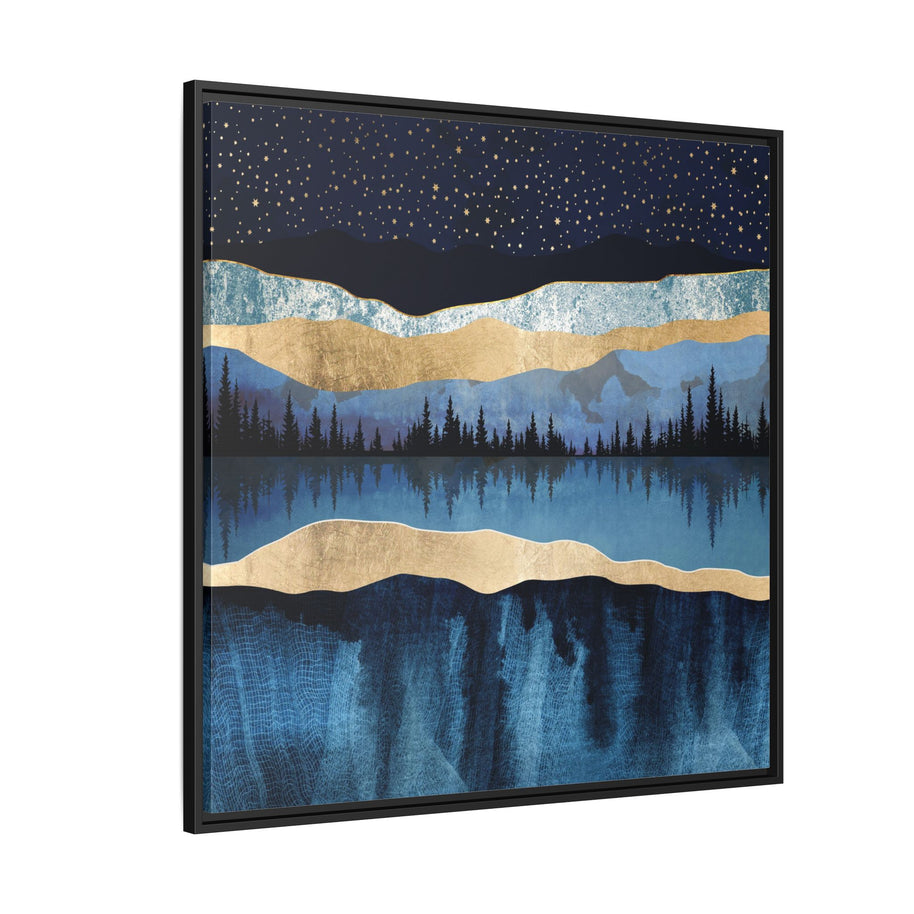 Midnight Lake - Matte Canvas, Framed (Multi-color)