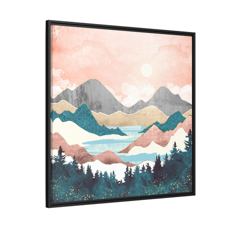 Lake Sunrise - Matte Canvas, Framed (Multi-color)