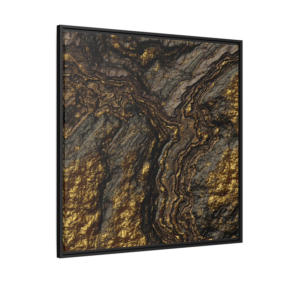 Golden Slate - Matte Canvas, Framed (Multi-color)