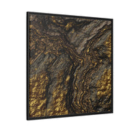 Golden Slate - Matte Canvas, Framed (Multi-color)