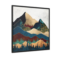 Malachite Mountains - Matte Canvas, Framed (Multi-color)