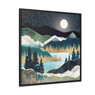 Star Lake - Matte Canvas, Framed (Multi-color)