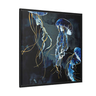 Metallic Ocean III - Matte Canvas, Framed (Multi-color)