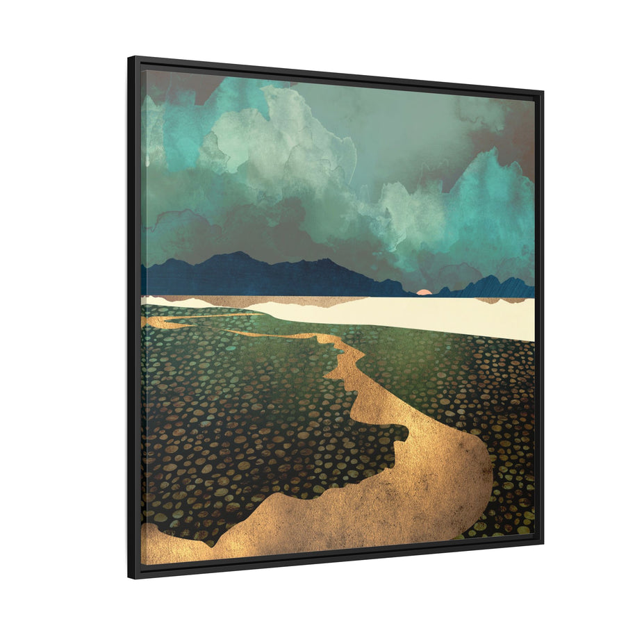 Distant Land - Matte Canvas, Framed (Multi-color)