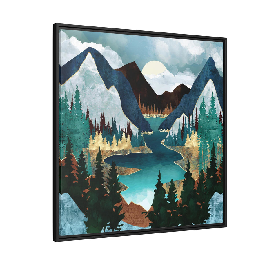 River Vista - Matte Canvas, Framed (Multi-color)