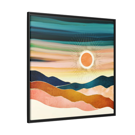 Jewel Dusk - Matte Canvas, Framed (Multi-color)