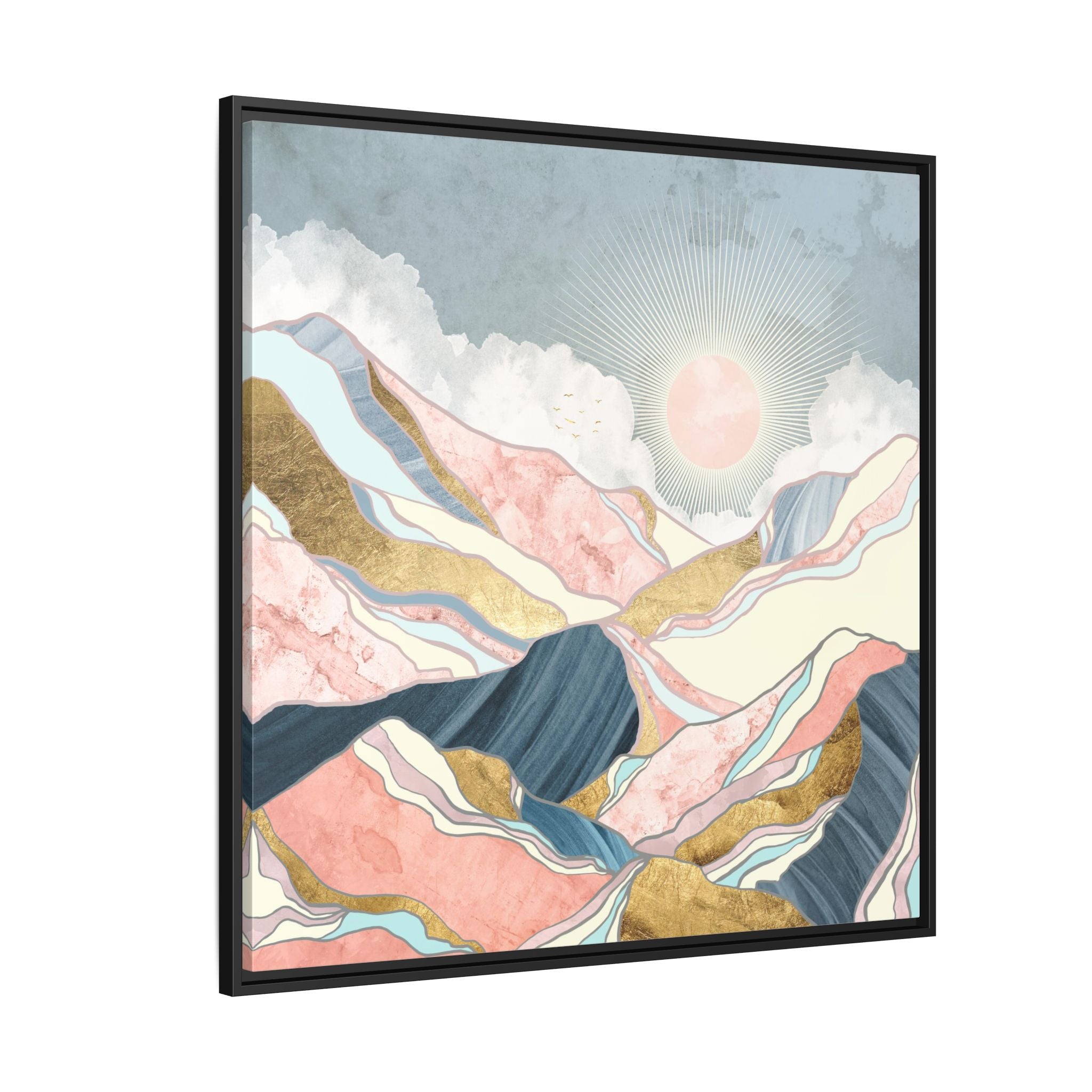 Spring Morning - Matte Canvas, Framed (Multi-color)