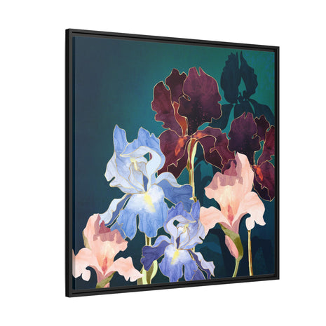 Iris Abstract - Matte Canvas, Framed (Multi-color)