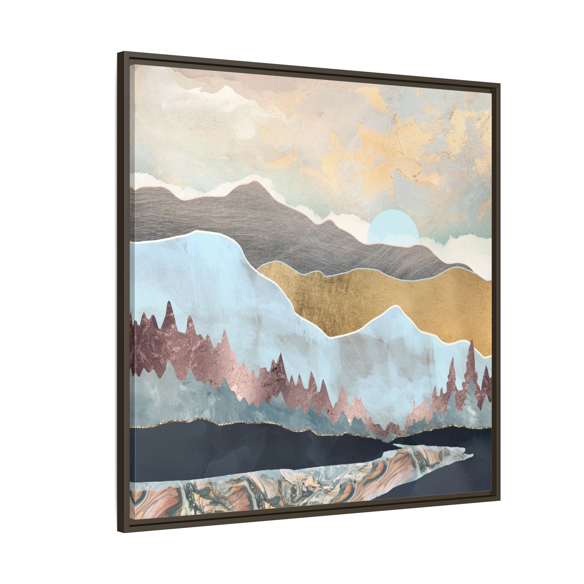 Winter Light - Matte Canvas, Framed (Multi-color)