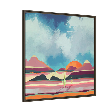 Pink Desert Glow - Matte Canvas, Framed (Multi-color)